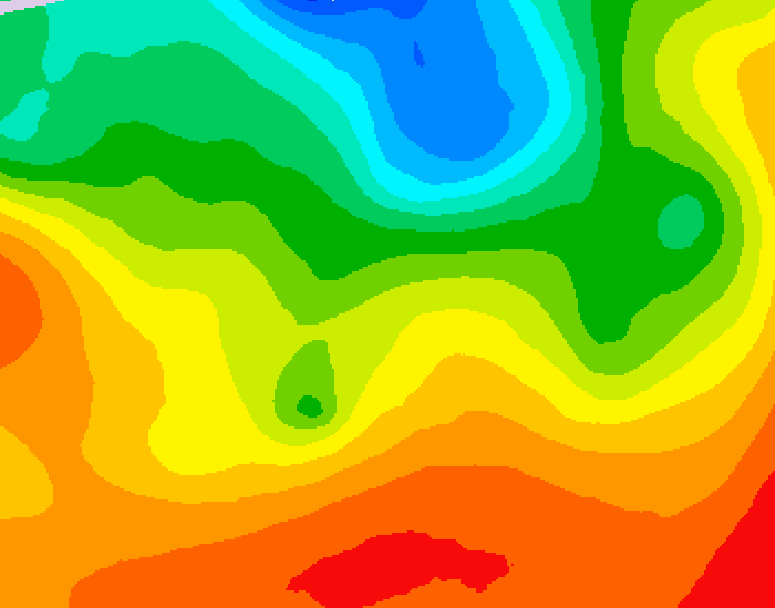 GDPS 500 millibar geopotential height 012 hour forecast chart for Canada based on 2026/09/08 0000Z data