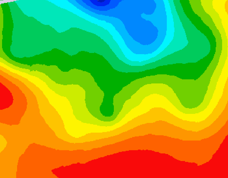 GDPS 500 millibar geopotential height 024 hour forecast chart for Canada based on 2026/09/08 0000Z data
