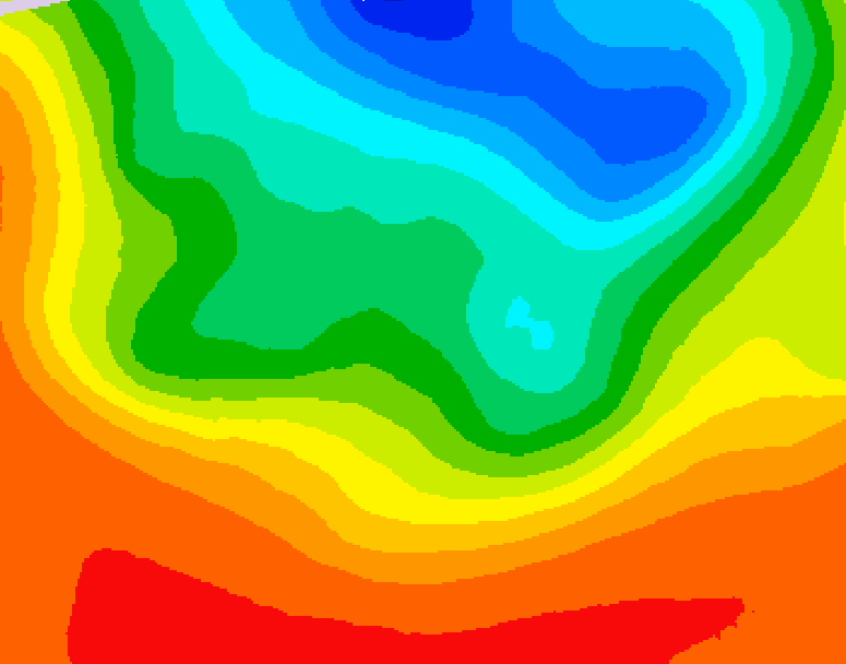 GDPS 500 millibar geopotential height 054 hour forecast chart for Canada based on 2026/09/08 0000Z data