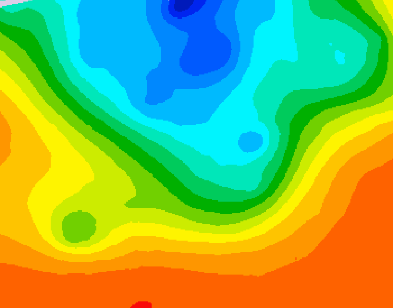GDPS 500 millibar geopotential height 120 hour forecast chart for Canada based on 2026/09/08 1200Z data
