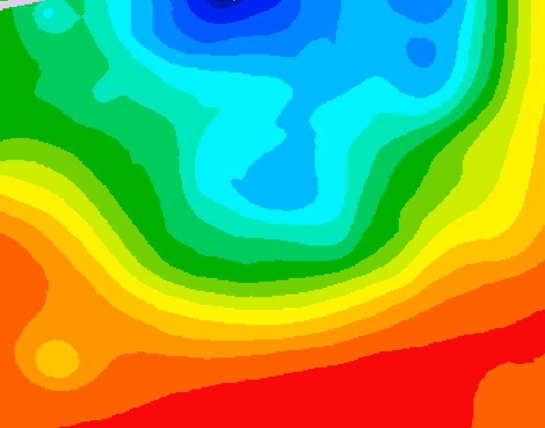 GDPS 500 millibar geopotential height 222 hour forecast chart for Canada based on 2026/09/08 1200Z data