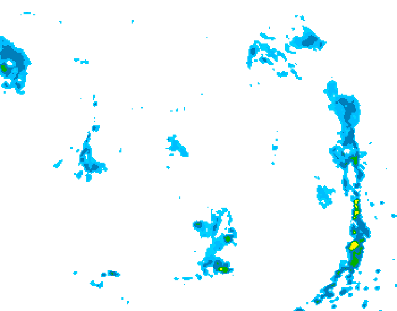 GDPS precipitation 174 hour forecast chart for Canada based on 2026/09/08 0000Z data