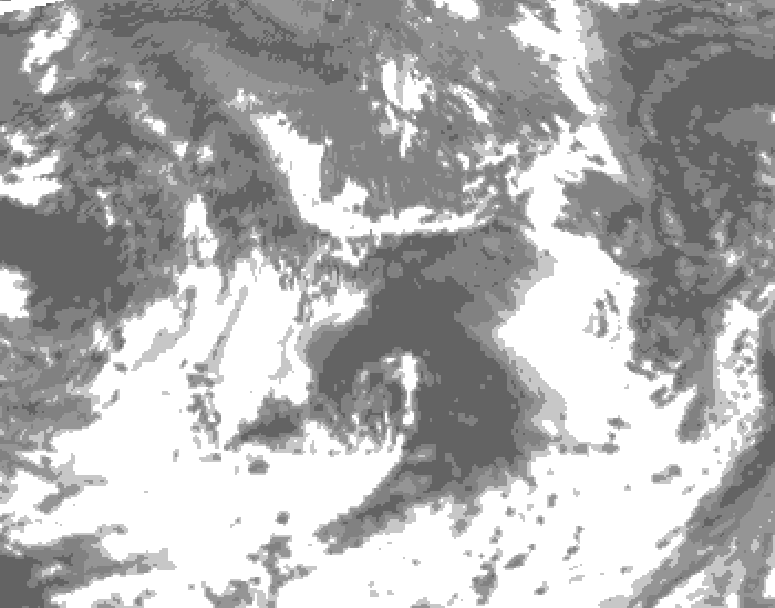 GDPS total cloud 024 hour forecast chart for Canada based on 2026/09/08 0000Z data