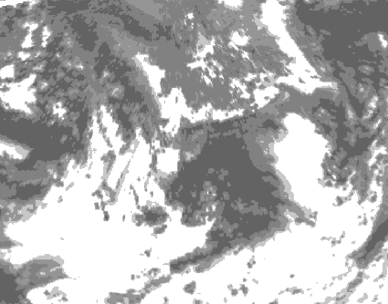 GDPS total cloud 030 hour forecast chart for Canada based on 2026/09/08 0000Z data