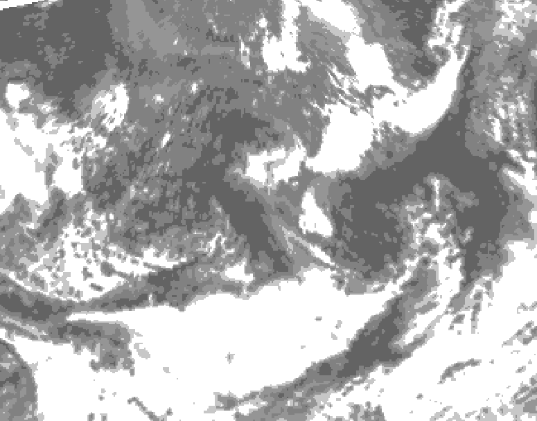 GDPS total cloud 072 hour forecast chart for Canada based on 2026/09/08 0000Z data