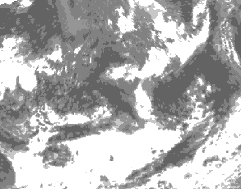 GDPS total cloud 078 hour forecast chart for Canada based on 2026/09/08 0000Z data
