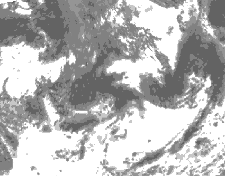 GDPS total cloud 090 hour forecast chart for Canada based on 2026/09/08 0000Z data