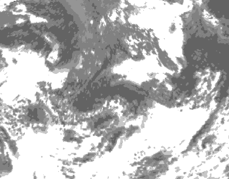 GDPS total cloud 096 hour forecast chart for Canada based on 2026/09/08 0000Z data