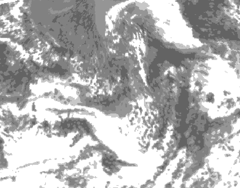 GDPS total cloud 144 hour forecast chart for Canada based on 2026/09/08 0000Z data
