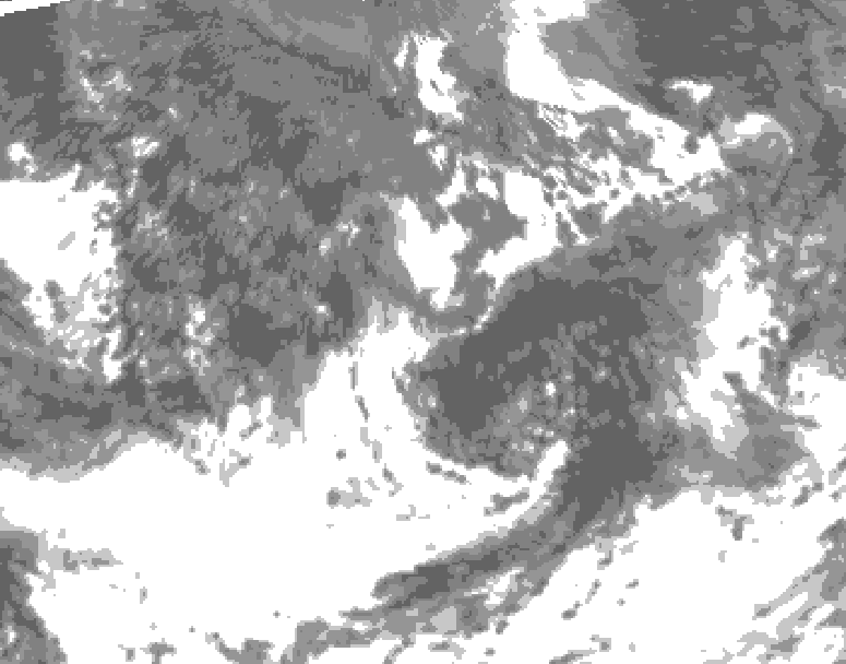 GDPS total cloud 036 hour forecast chart for Canada based on 2026/09/08 1200Z data