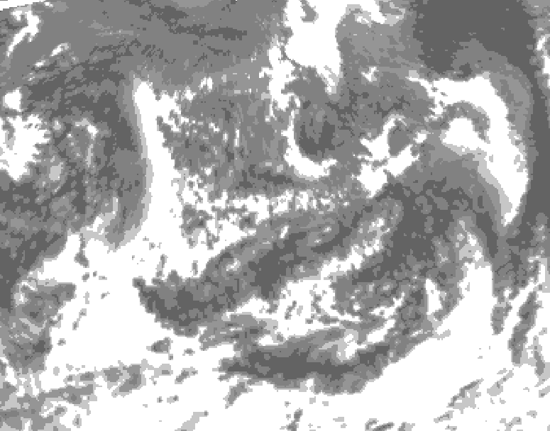 GDPS total cloud 192 hour forecast chart for Canada based on 2026/09/08 1200Z data