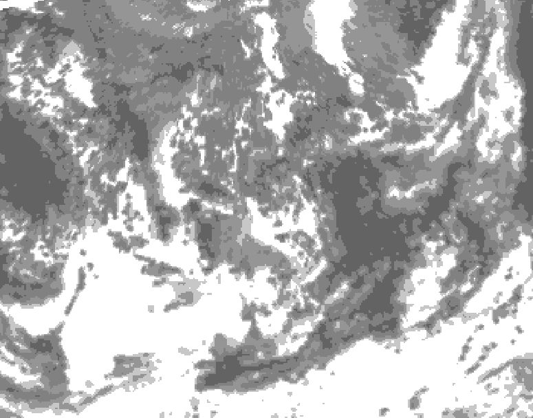 GDPS total cloud 222 hour forecast chart for Canada based on 2026/09/08 1200Z data
