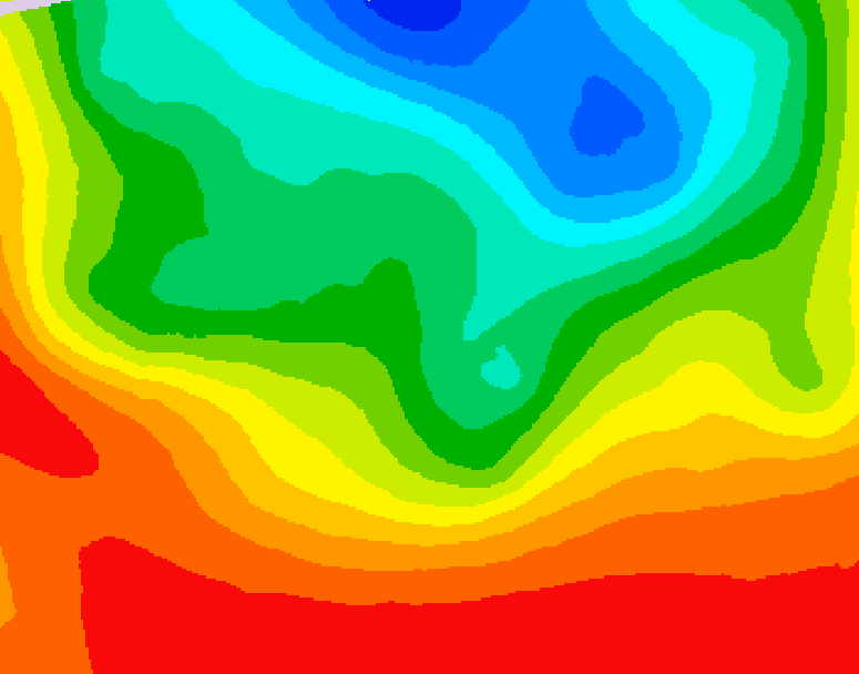 GDPS 500 millibar geopotential height 018 hour forecast chart for Canada based on 2026/09/09 0000Z data
