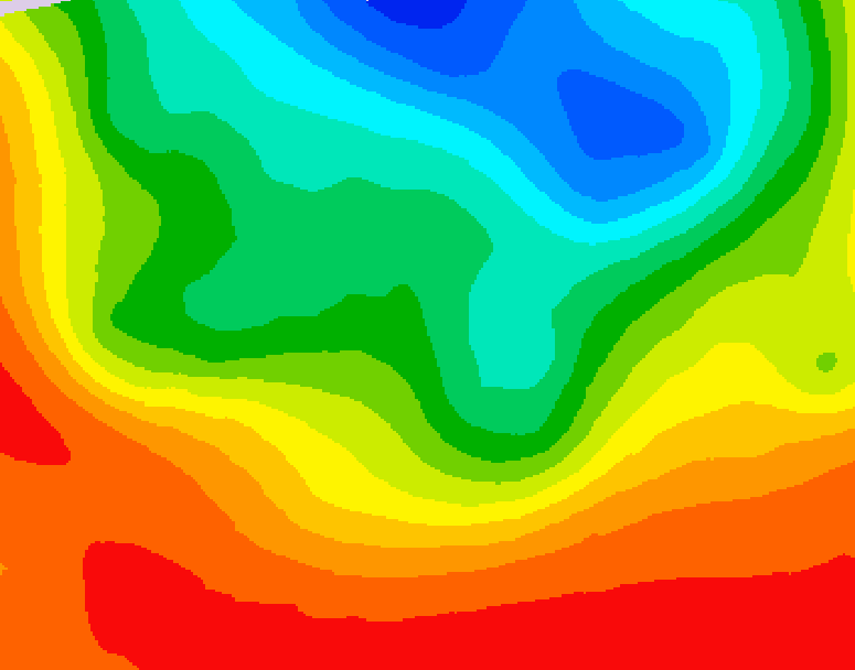 GDPS 500 millibar geopotential height 024 hour forecast chart for Canada based on 2026/09/09 0000Z data