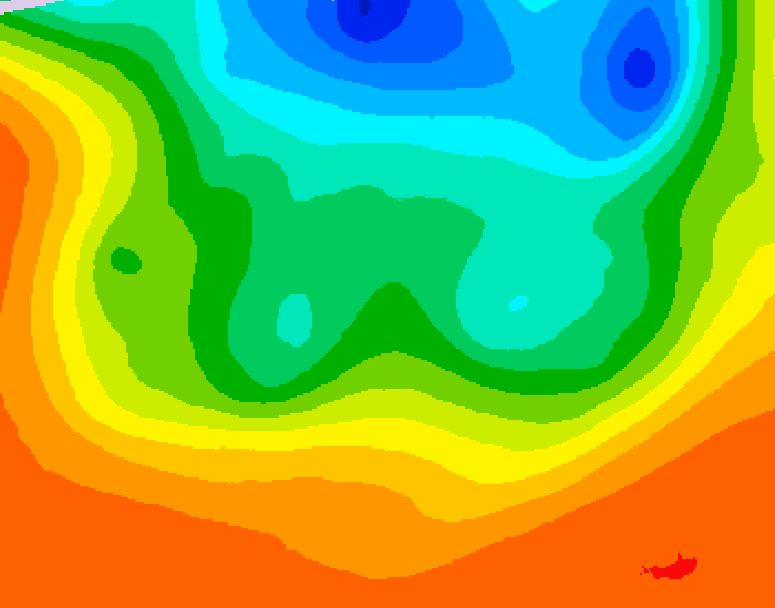 GDPS 500 millibar geopotential height 048 hour forecast chart for Canada based on 2026/09/09 0000Z data