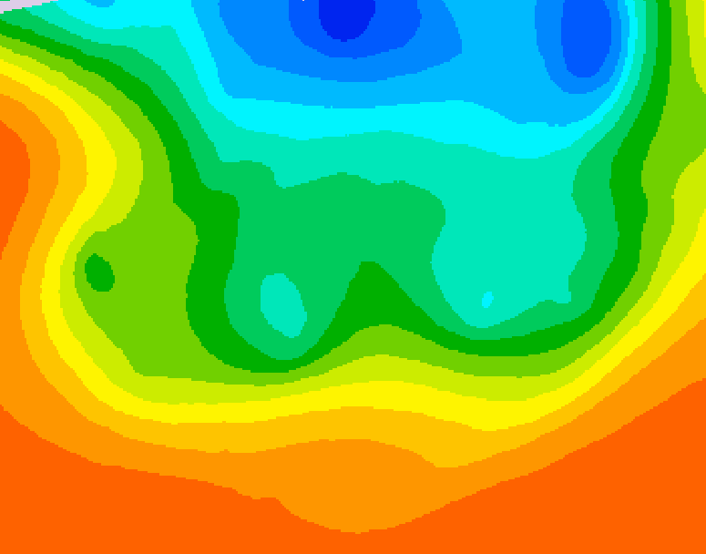 GDPS 500 millibar geopotential height 054 hour forecast chart for Canada based on 2026/09/09 0000Z data