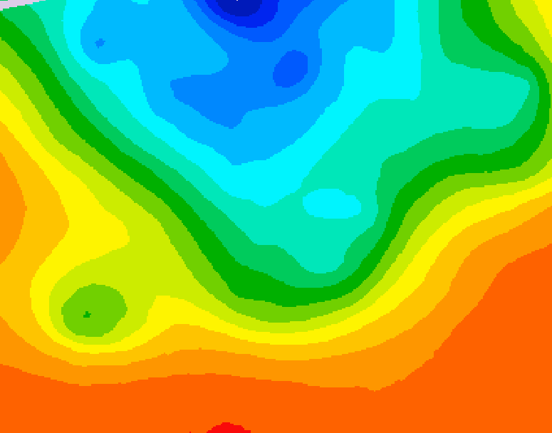 GDPS 500 millibar geopotential height 102 hour forecast chart for Canada based on 2026/09/09 0000Z data