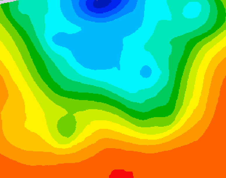 GDPS 500 millibar geopotential height 126 hour forecast chart for Canada based on 2026/09/09 0000Z data