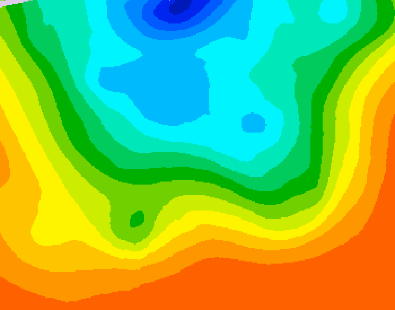 GDPS 500 millibar geopotential height 132 hour forecast chart for Canada based on 2026/09/09 0000Z data