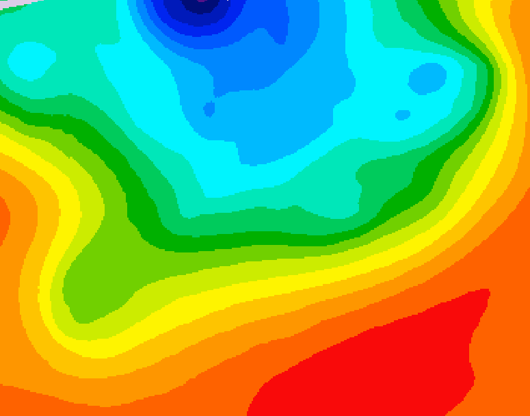 GDPS 500 millibar geopotential height 180 hour forecast chart for Canada based on 2026/09/09 0000Z data