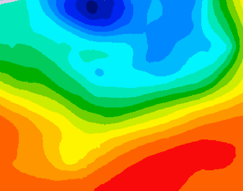 GDPS 500 millibar geopotential height 222 hour forecast chart for Canada based on 2026/09/09 0000Z data
