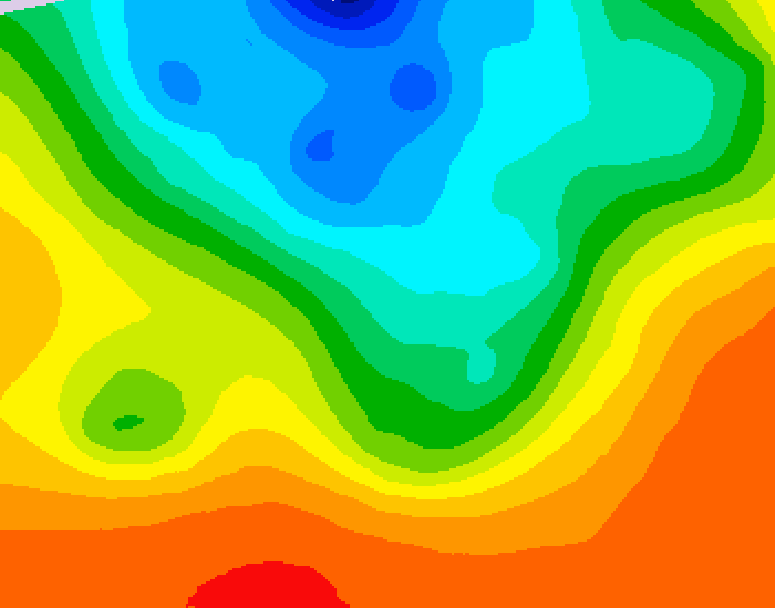 GDPS 500 millibar geopotential height 096 hour forecast chart for Canada based on 2026/09/09 1200Z data