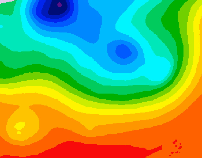 GDPS 500 millibar geopotential height 222 hour forecast chart for Canada based on 2026/09/09 1200Z data