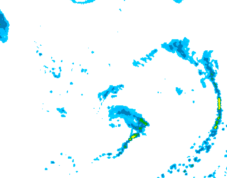 GDPS precipitation 150 hour forecast chart for Canada based on 2026/09/09 0000Z data