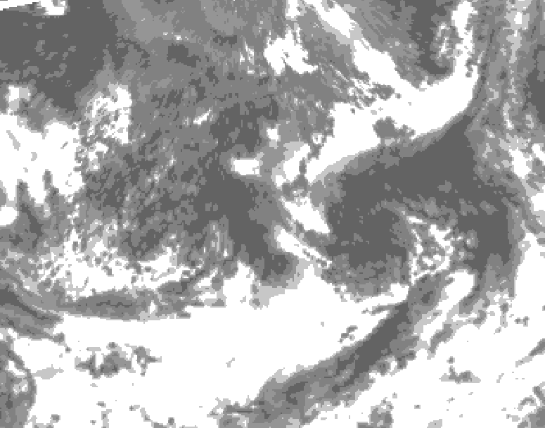 GDPS total cloud 048 hour forecast chart for Canada based on 2026/09/09 0000Z data