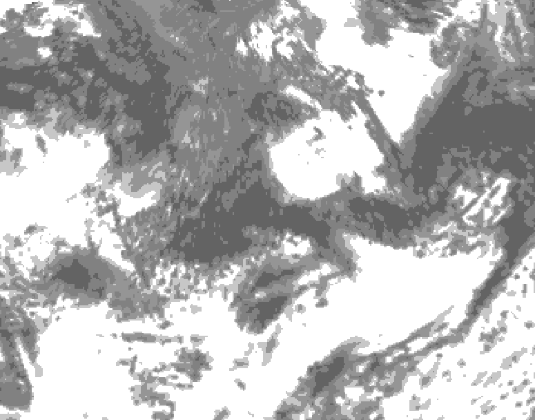 GDPS total cloud 072 hour forecast chart for Canada based on 2026/09/09 0000Z data