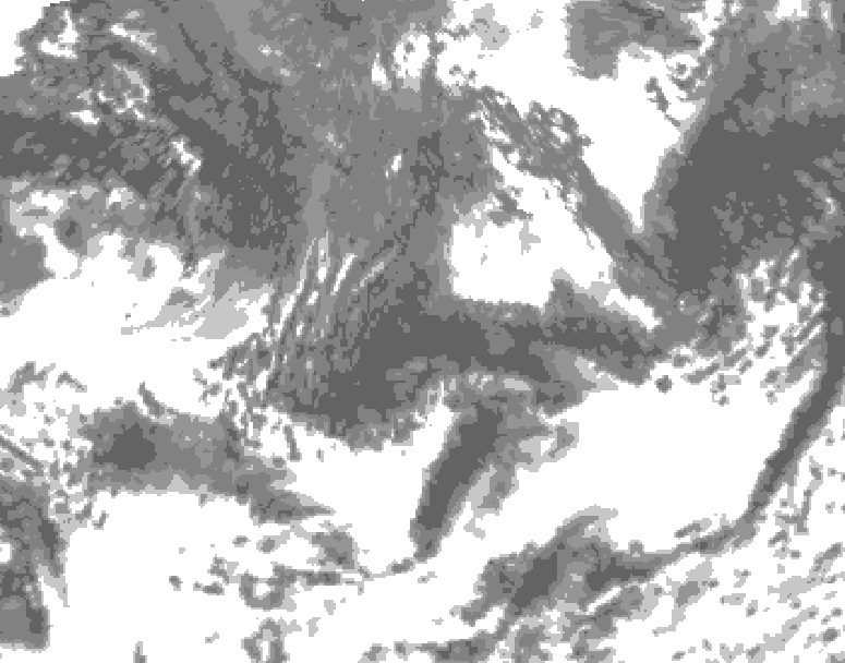 GDPS total cloud 078 hour forecast chart for Canada based on 2026/09/09 0000Z data