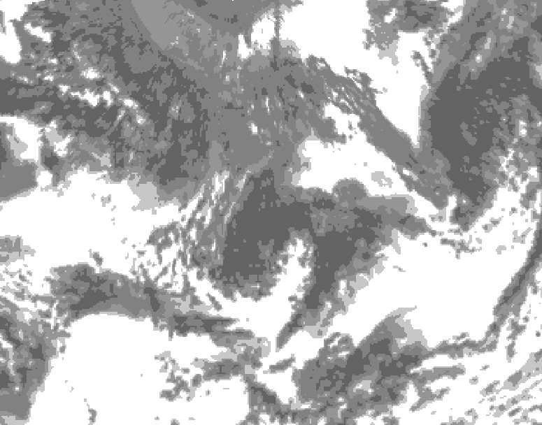 GDPS total cloud 084 hour forecast chart for Canada based on 2026/09/09 0000Z data