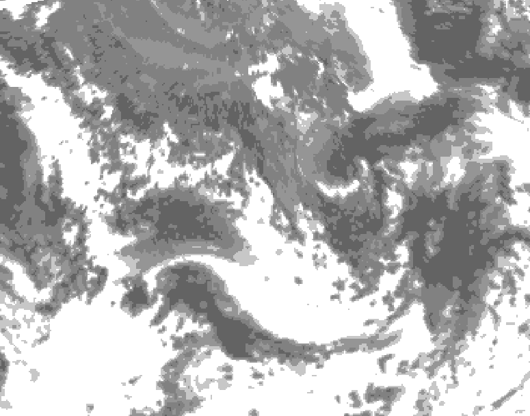 GDPS total cloud 126 hour forecast chart for Canada based on 2026/09/09 0000Z data