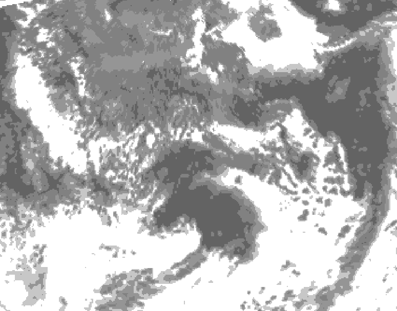 GDPS total cloud 144 hour forecast chart for Canada based on 2026/09/09 0000Z data