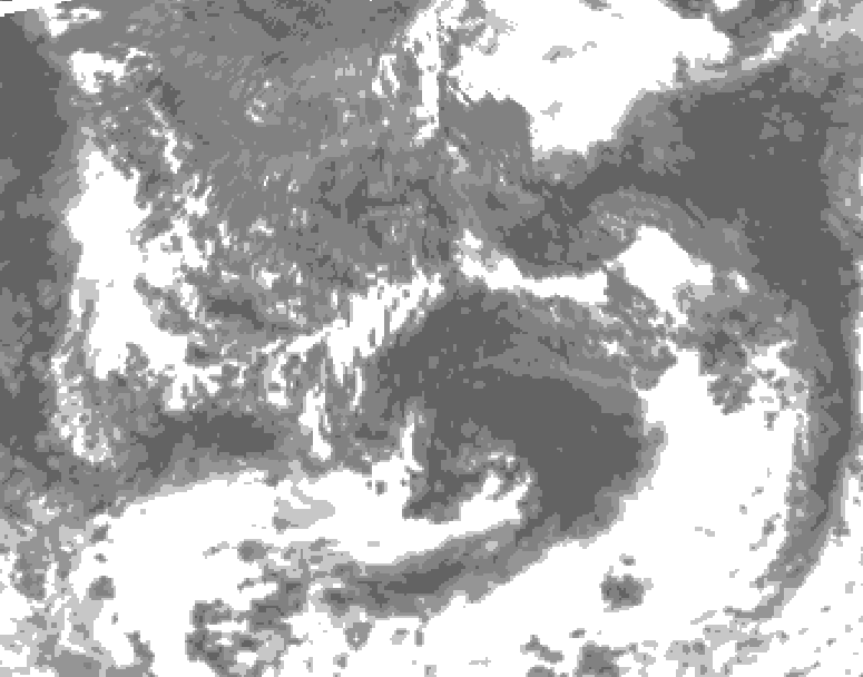 GDPS total cloud 156 hour forecast chart for Canada based on 2026/09/09 0000Z data