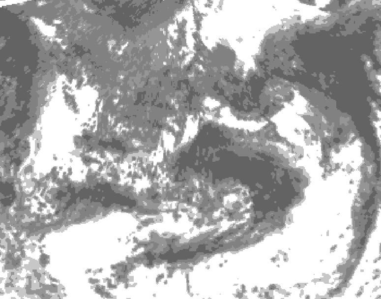 GDPS total cloud 162 hour forecast chart for Canada based on 2026/09/09 0000Z data