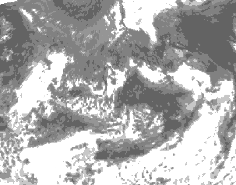 GDPS total cloud 168 hour forecast chart for Canada based on 2026/09/09 0000Z data