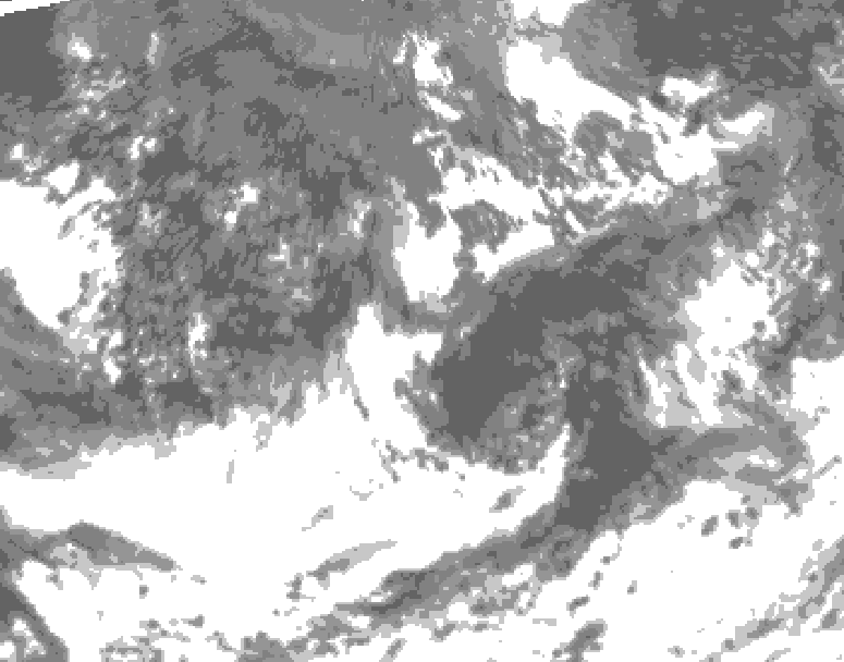 GDPS total cloud 012 hour forecast chart for Canada based on 2026/09/09 1200Z data