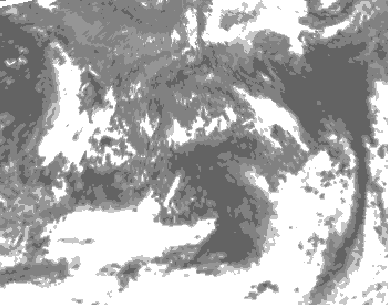 GDPS total cloud 144 hour forecast chart for Canada based on 2026/09/09 1200Z data