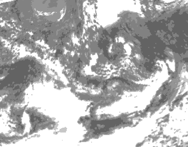 GDPS total cloud 222 hour forecast chart for Canada based on 2026/09/09 1200Z data