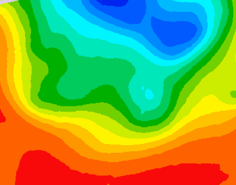 GDPS 500 millibar geopotential height 006 hour forecast chart for Canada based on 2026/09/10 0000Z data