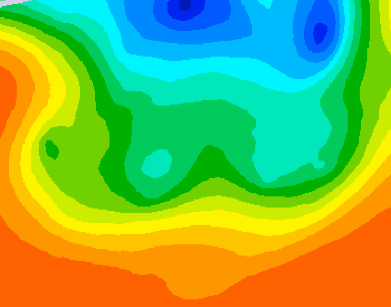 GDPS 500 millibar geopotential height 030 hour forecast chart for Canada based on 2026/09/10 0000Z data