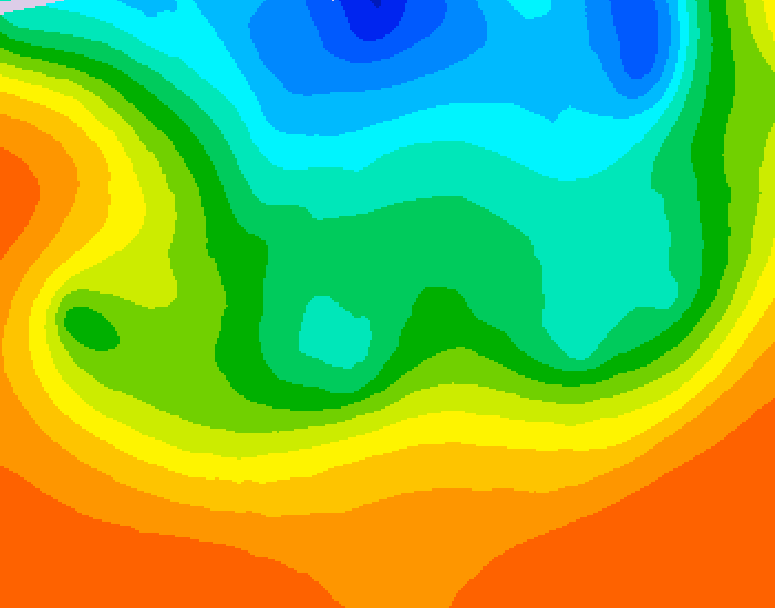 GDPS 500 millibar geopotential height 036 hour forecast chart for Canada based on 2026/09/10 0000Z data