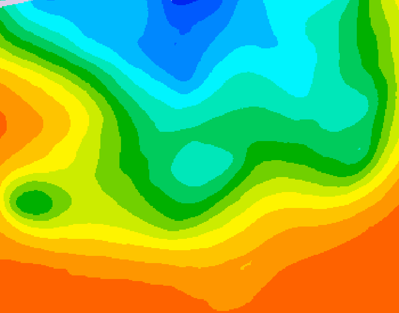 GDPS 500 millibar geopotential height 054 hour forecast chart for Canada based on 2026/09/10 0000Z data