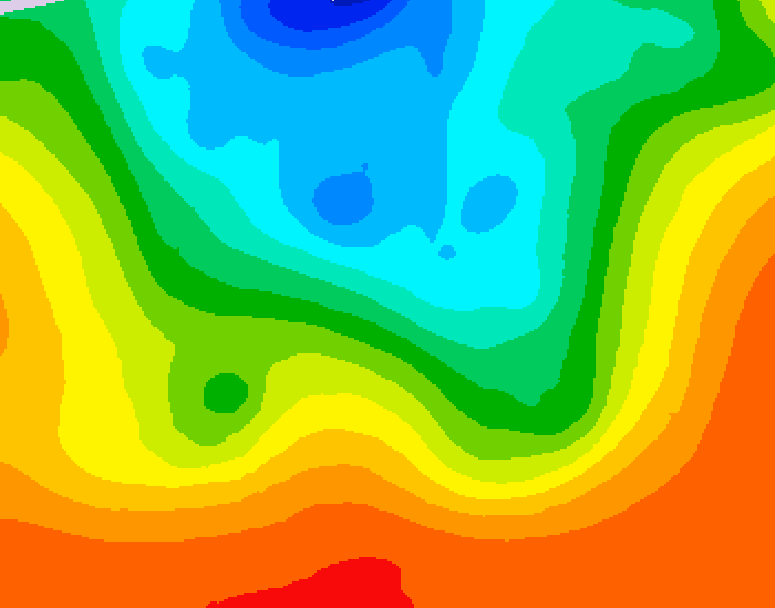 GDPS 500 millibar geopotential height 102 hour forecast chart for Canada based on 2026/09/10 0000Z data