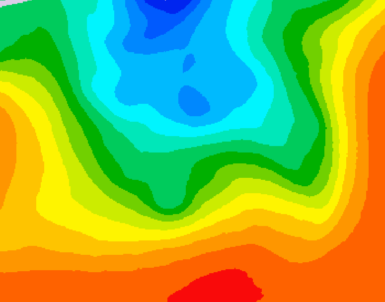 GDPS 500 millibar geopotential height 126 hour forecast chart for Canada based on 2026/09/10 0000Z data
