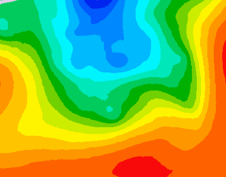 GDPS 500 millibar geopotential height 132 hour forecast chart for Canada based on 2026/09/10 0000Z data