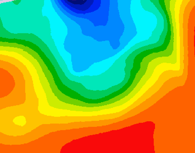 GDPS 500 millibar geopotential height 150 hour forecast chart for Canada based on 2026/09/10 0000Z data