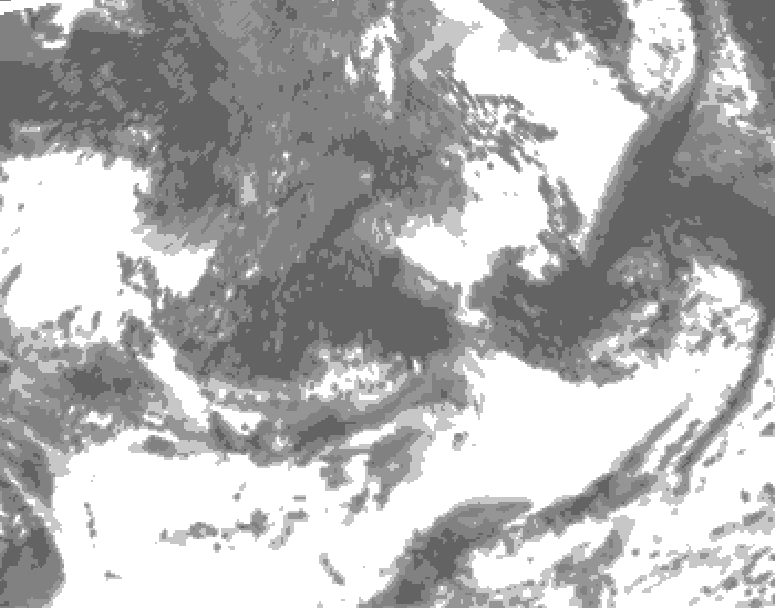 GDPS total cloud 042 hour forecast chart for Canada based on 2026/09/10 0000Z data