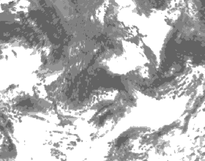 GDPS total cloud 048 hour forecast chart for Canada based on 2026/09/10 0000Z data